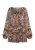 usha Blouse Dames Bruin Veelkleurig