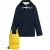 Schmuddelwedda Mantel + Tagesrucksack – SET Meisjes marine gem