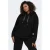 ONLY CARMAKOMA Plus Size hoodie met strass-steentjes – zwart