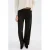 Mango wide leg regular waist broek donkerbruin