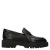 Manfield chunky leren loafers met studs – zwart