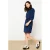LOLALIZA blousejurk marineblauw