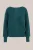 WE Fashion – Dames trui met boothals – Regular fit – Turkoois –