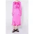 Bimba y Lola Fuchsia Satin Midi Dress