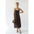 Geborduurd A-Lijn Midi Slipdress