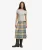 Geruite Geplooide Midi Rok Blue