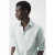 Mango Man slim fit gestreept overhemd – groen