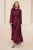 Trendyol Modest Dames Paars Effen Maxi Lang Stijlvol/Avond Zeemeermin Modest Avond Jurken