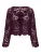 ONLY Gebreid vest ‘ONLWaterly’  wijnrood