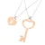 Orphelia Dames 925 Sterling Zilveren Ketting – Zilver/Rozen ZK-7185/1
