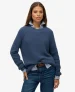 Ribgebreide Trui met Relaxte Pasvorm Blue