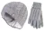 Heat Holders – Damesmuts en handschoenenset voor de winter – Lichtgrijs