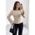 TRENDYOLMİLLA Dames Grijs Effen Lang Getailleerd Blouses