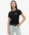 Slimfit Sport Luxe Graphic Topje Zwart