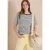 Cecil Dames Shirt met ronde hals en strepen in Groen