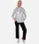 Grijze oversized A-lijn top met capuchon en hartprint