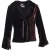 Max Mara Rimpelboord Strik Blazer in Bordeaux Fluweel