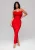 Ombre Avondjurk  rood