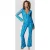 Colourful Rebel Tie Dye Mesh Extra Flare Pants Light Turquoise