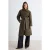 TRENDYOLMİLLA Dames Kaki Effen Oversized Trenchcoats