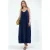 Dames Effen Maxi Slip Jurk