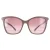 Jimmy Choo ALI/S FWM NQ nude bruin zilver spiegel zonnebril