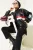 Gekleurde Faux Leer Oversized Bomberjack