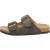 EVER AU Mannen Eend Leren Tweeling Gesp Sandalen – Bruin Geolied Leer