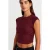 Dames Mouwloze Lichte Crop T-shirt