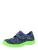 BECK Huisschoenen ‘T-Rex’  donkerblauw / neongroen / rood / wit
