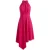 TRENDYOLMİLLA Dames Roze Effen Midi Mouwloos Asymmetrisch Jurken