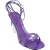 Valentino Paarse Leren Ketting Sandalen Paars