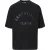 Blank Essentials Heren-T-shirt met ronde hals (Zwart)