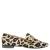 Babouche G-Luna- 8 leren loafers met ponyhair en panterprint beige/zwart