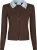 Neo Noir Vest Filiana met Polokraag Bruin dames