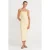 Strapless Bodycon Midi-jurk met Split
