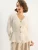 Bianco Lucci Gebreid vest  natuurwit