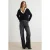 TRENDYOLMİLLA Dames Grijs Effen Wijde pijp Hoge taille Jeans