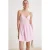 TRENDYOLMİLLA Dames Roze Gestreept Kort / Mini Mouwloos A-lijn Jurken