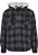 Brandit Lumberjacket Hooded Heren Tussenseizoensjas – zwart/grijs – L