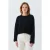 Pluche Textuur Crop Trui