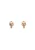 faina Oorbellen  rose-goud / transparant / wit