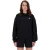 New Balance Dames-trui van scheerwol met ronde hals (Zwart)