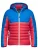 Ombre Winterjas  blauw / rood
