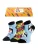 Crea Socks Enkelsokken ‘Mohikaner’  gemengde kleuren