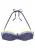 LASCANA Bikinitop  blauw / geel / wit
