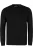 Kronstadt Carlo Sweatshirt ronde hals zwart, Effen