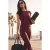 TRENDYOLMİLLA Dames Bordeaux Effen Kort Getailleerd T-shirts