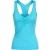 Turquoise tanktop met racerback en V-hals