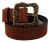 Dolce & Gabbana Mannen bruin suede leer bezaaid barok riem